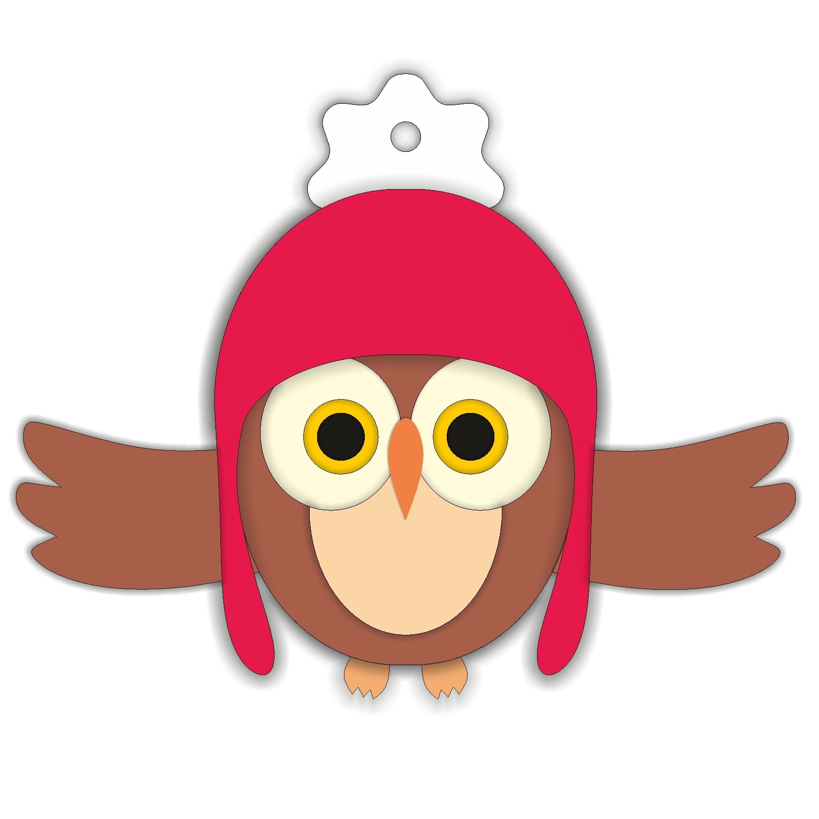 Laser Cut Flapping Owl Toy Free Vector