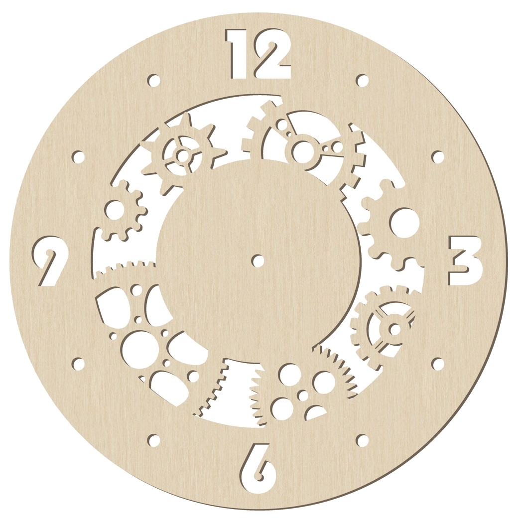 Laser Cut Steampunk Wall Clock Gear Clock Wall Decor Free Vector