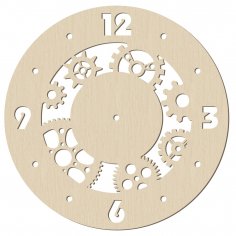Laser Cut Steampunk Wall Clock Gear Clock Wall Decor Free Vector