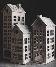 Laser Cut Vintage Style High Rise Building Free Vector