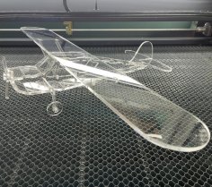 Laser Cut Light Aircraft Acrylic 3D Puzzle DXF File