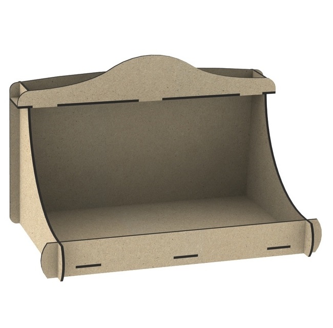 Laser Wooden Simple Dog House Dog Bed Free Vector