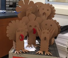 Laser Cut Turkey Box Thanksgiving Ideas Turkey Craft Free Vector