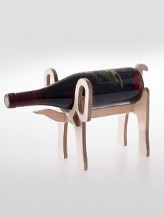 Laser Cut Elephant Wine Holder 10mm PDF File