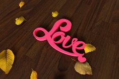 Laser Cut Love Heart Decor Free Vector