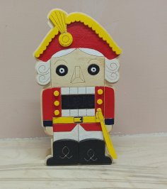 Laser Cut Nutcracker Pencil Holder Free Vector