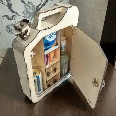 Laser Cut Jerry Can Mini Bar Fuel Canister Mini Bar DXF File