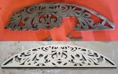 Laser Cut Wooden Platband Design 10mm DXF File